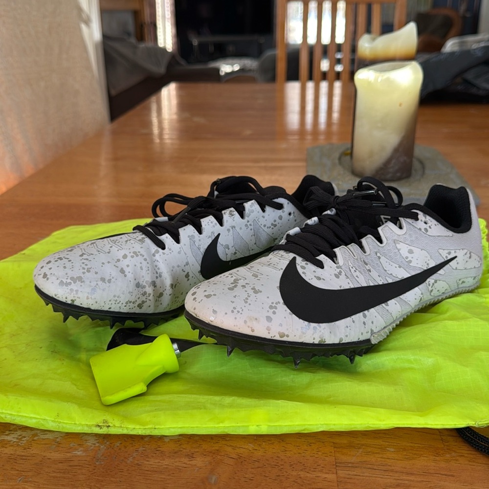 Nike track spikes.